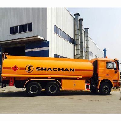 শ্যাকম্যান 6X4 তেল ট্যাঙ্কার 25000 লিটার জ্বালানী ট্যাঙ্ক ট্রাক 12 গিয়ার SX5255GYYJN434