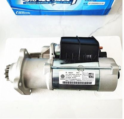 ডিজেল ওয়েচাই ইঞ্জিন স্টার্টার মোটর WD12 WP12/ 612600091078/612600091076 শ্যাকম্যান ট্রাকের জন্য